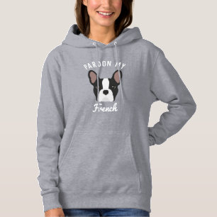 Entschuldigung für mein Französisch Black & White  Hoodie