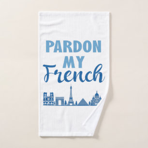 Entschuldigung für mein Französisch - Paris Skylin Handtuch