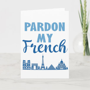 Entschuldigung für mein Französisch - Paris Skylin Karte