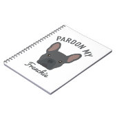 Entschuldigung für mein französisches Notebook Notizblock (Linke Seite)