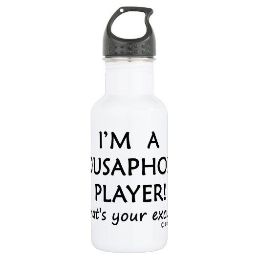 Entschuldigung für Sousaphone Player Trinkflasche (Vorderseite)