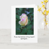 Entschuldigung für Unüberlegtheits-Gruß-Karte Karte (Gelbe Blume)