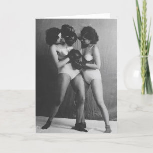 Entschuldigung für Vintage-Frauen Karte