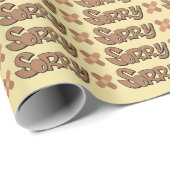 Entschuldigung Geschenkverpackungspapier Geschenkpapier (Rolleneckpunkt)
