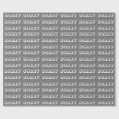 Entschuldigung, grauweißes, modernes Geschenk Geschenkpapier (Flach)