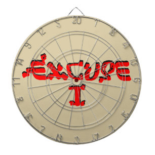 Entschuldigung I Dartscheibe