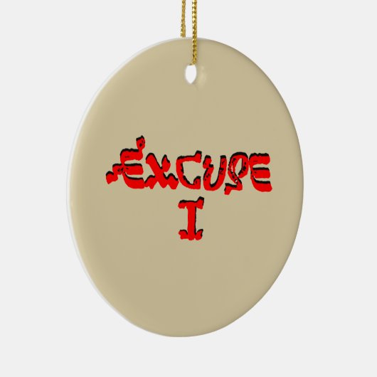 Entschuldigung I Keramikornament (Rechts)