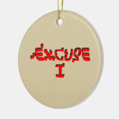 Entschuldigung I Keramikornament (Links)