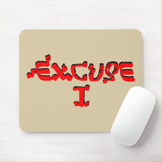 Entschuldigung I Mousepad (Mit Mouse)