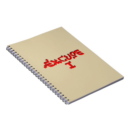 Entschuldigung I Notizblock (Rechte Seite)