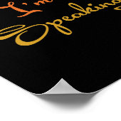 Entschuldigung, ich#39;m Speaking Funny Kamala Har Poster (Ecke)