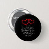 Entschuldigung, ich bin bereits vergeben Valentins Button (Vorne & Hinten)