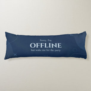 Entschuldigung, ich bin offline, Gamer, Text, Blau Seitenschläferkissen