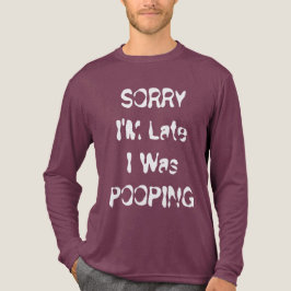 Entschuldigung, ich bin spät dran, ich habe gepopp Tri-Blend shirt