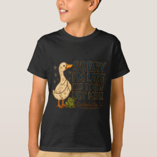 Entschuldigung ich bin spät dran Seine Zeitplanung T-Shirt