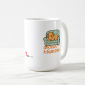 Entschuldigung, ich bin spät - Probleme der Hundeb Kaffeetasse (VorderseiteRechts)