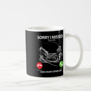 Entschuldigung, ich habe Ihren Anruf verpasst. Ich Kaffeetasse