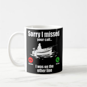Entschuldigung, ich habe Ihren Anruf verpasst, ich Kaffeetasse