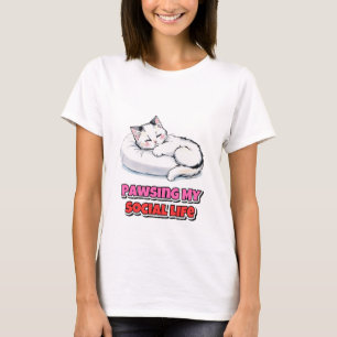 Entschuldigung, ich habe Pläne mit meiner Katze lu T-Shirt