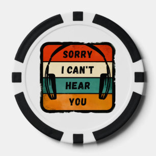 Entschuldigung, ich kann dich nicht hören - Retro Pokerchips