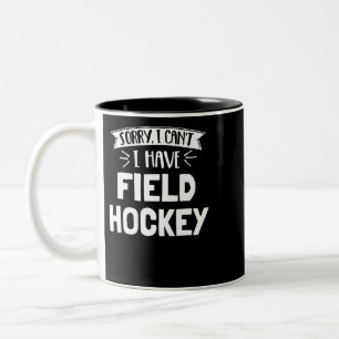 Entschuldigung, ich kann kein Hockey-Geschenk auf  Zweifarbige Tasse