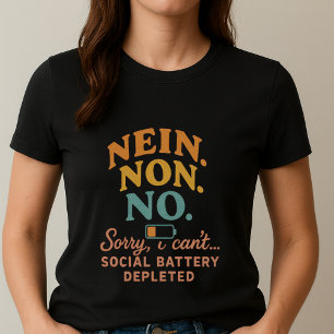 Entschuldigung, ich kann lustige Introvertierte Te T-Shirt
