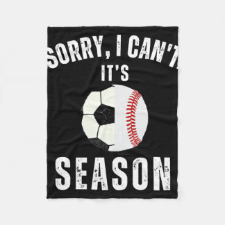 Entschuldigung, ich kann nicht, es ist Fußball- un Fleecedecke