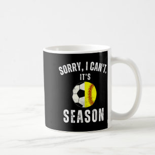 Entschuldigung, ich kann nicht, es ist Fußball- un Kaffeetasse