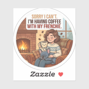 Entschuldigung, ich kann nicht, ich trinke Kaffee Aufkleber