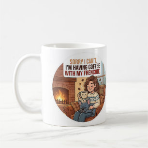 Entschuldigung, ich kann nicht. Ich trinke Kaffee  Kaffeetasse