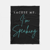 Entschuldigung Ich spreche Funny Kamala Harris Joe Fleecedecke (Vorderseite)