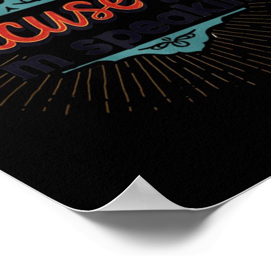 Entschuldigung! Ich spreche von Kamala Meme Design Poster (Ecke)