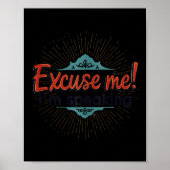 Entschuldigung! Ich spreche von Kamala Meme Design Poster (Vorne)