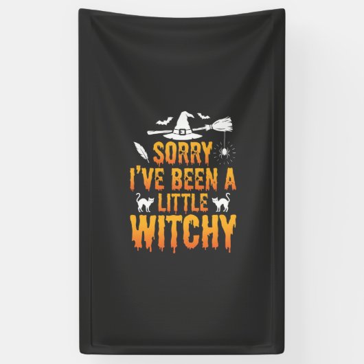 Entschuldigung, ich war ein bisschen hext Hallowee Banner (Vertikal)