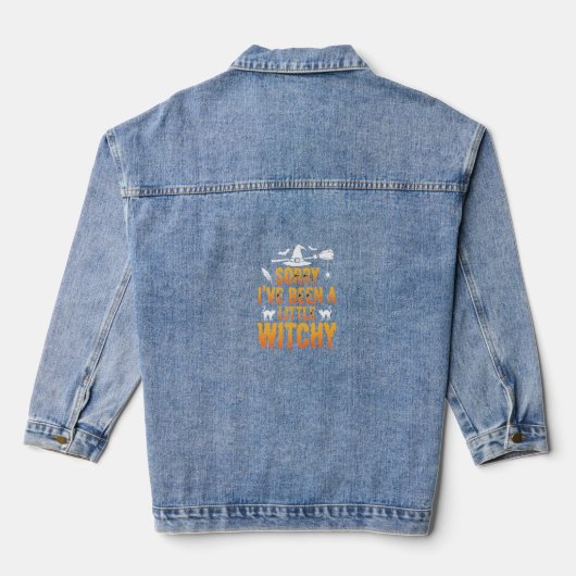 Entschuldigung, ich war ein bisschen hext Hallowee Jeansjacke (Rückseite)