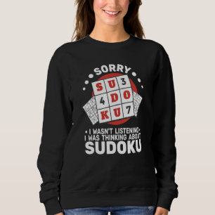 Entschuldigung, ich war nicht Sudoku Frauen Kreuzw Sweatshirt