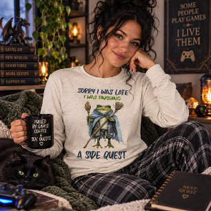 Entschuldigung, ich war spät dran, lustiger Gamer- Tri-Blend Shirt