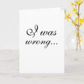 "Entschuldigung in Schwarz/Weiß" Karte (Gelbe Blume)