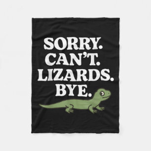 Entschuldigung Kann Echsen Tschüss Lustiger Gecko  Fleecedecke