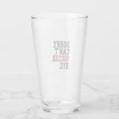 Entschuldigung Kann Fußball Tschüss Vintage Glas (Rückseite)