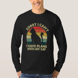 Entschuldigung, kann ich Pläne mit meiner Katze ha T-Shirt