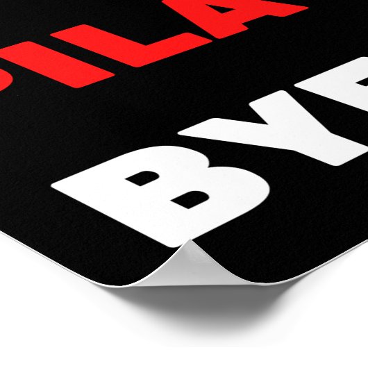 Entschuldigung. Kann nicht. Pilates. Tschüss. Poster (Ecke)