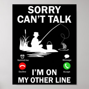 Entschuldigung, kann nicht sprechen, ich bin auf m poster