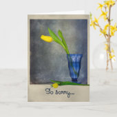 Entschuldigung Karte (Gelbe Blume)