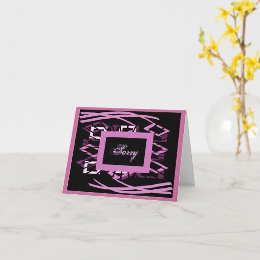 Entschuldigung Karte (Gelbe Blume)