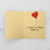 Entschuldigung Karte (Innenseite)