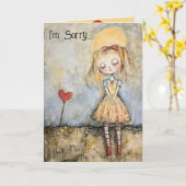 Entschuldigung Karte (Gelbe Blume)