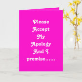 Entschuldigung Karte (Gelbe Blume)