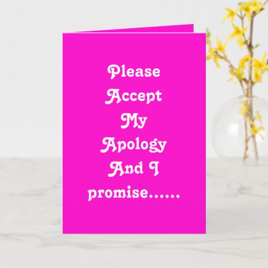 Entschuldigung Karte (Gelbe Blume)