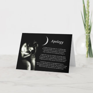 Entschuldigung Karte